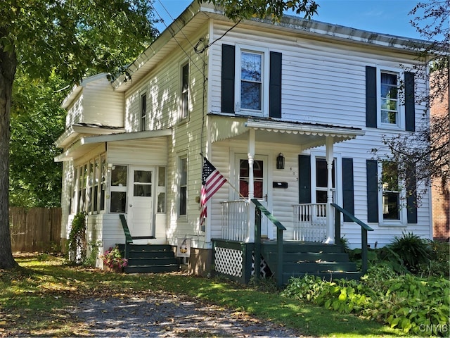 view of front of home