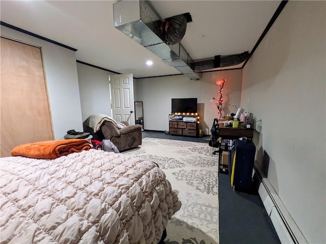53 Orchard Pl, Bradford City, PA 16701 - bedroom with baseboard heating and recessed lighting