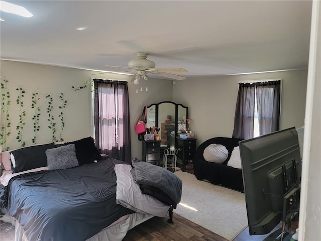 53 Orchard Pl, Bradford City, PA 16701 - bedroom featuring a ceiling fan and wood finished floors