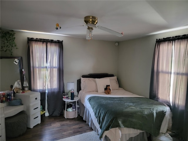 53 Orchard Pl, Bradford City, PA 16701 - bedroom with dark wood-type flooring and ceiling fan