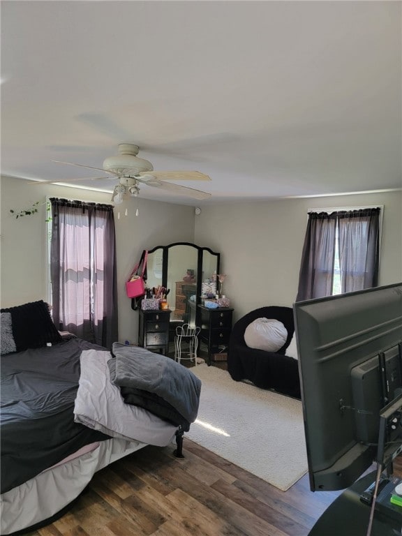 53 Orchard Pl, Bradford City, PA 16701 - bedroom with wood finished floors and ceiling fan