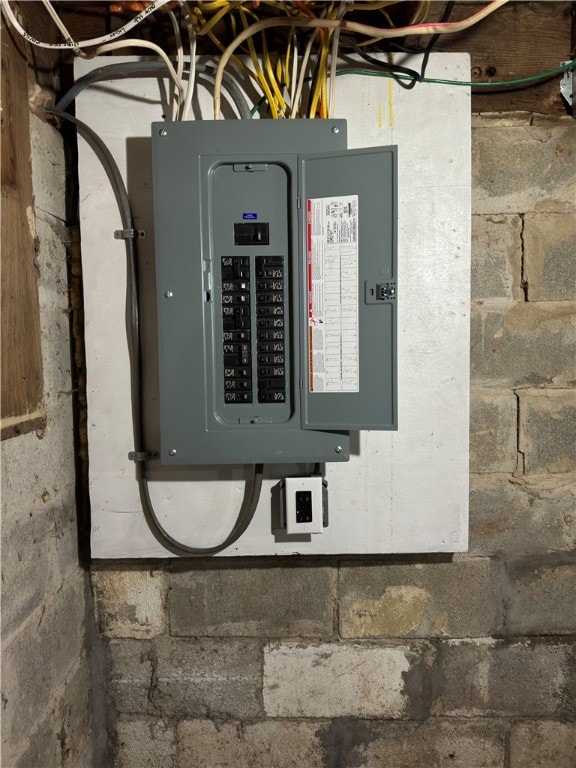 utility room featuring electric panel