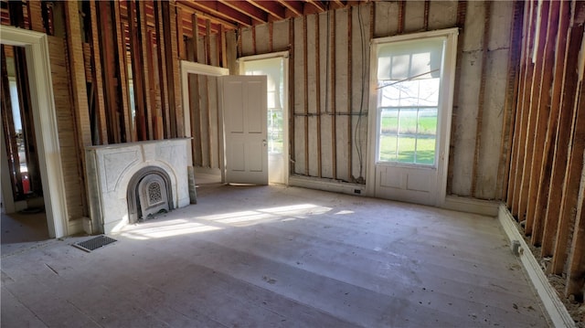 view of unfurnished living room