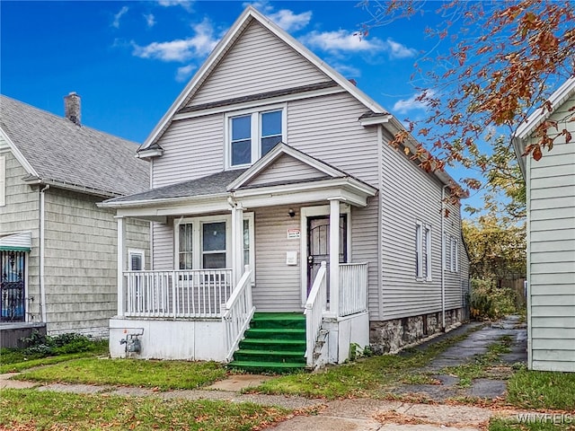 view of front of house with a porch