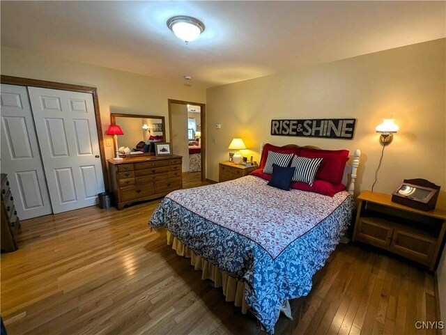 644 Main St, Independence, NY 14897 - bedroom with wood-type flooring and a closet