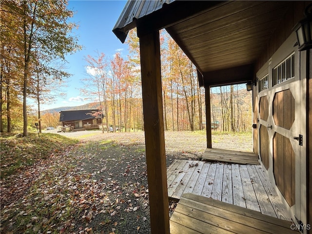 view of deck