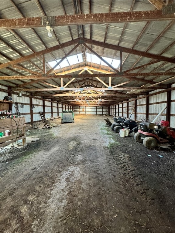 view of horse barn