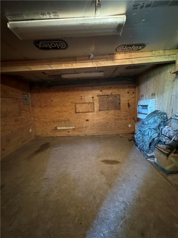 view of basement