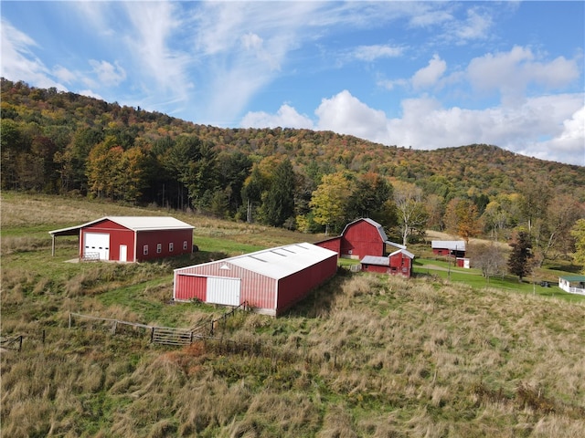 exterior space with a rural view