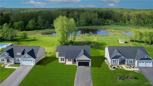 LOT58 Chillingham Way, Lysander, NY 13027 - aerial view of property and surrounding area with a large body of water and a forest