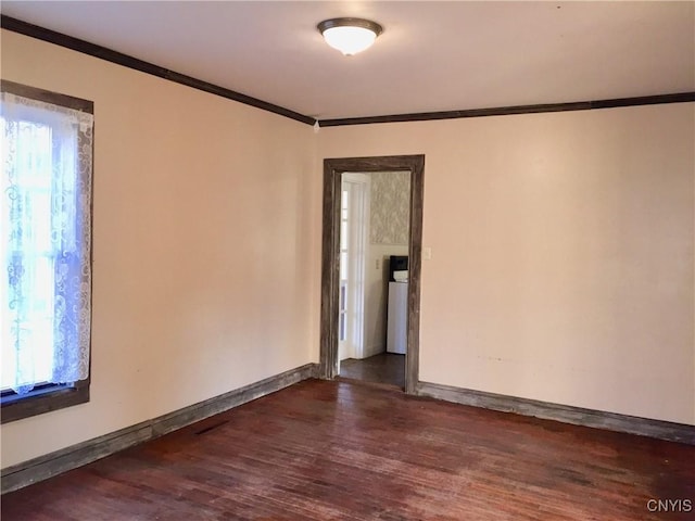 6179 State Highway 29a, Stratford, NY 13329 - unfurnished room featuring ornamental molding and dark wood finished floors