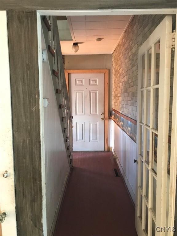 6179 State Highway 29a, Stratford, NY 13329 - hallway featuring stairway and carpet floors