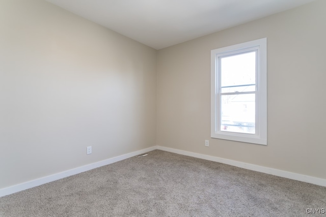 view of carpeted empty room