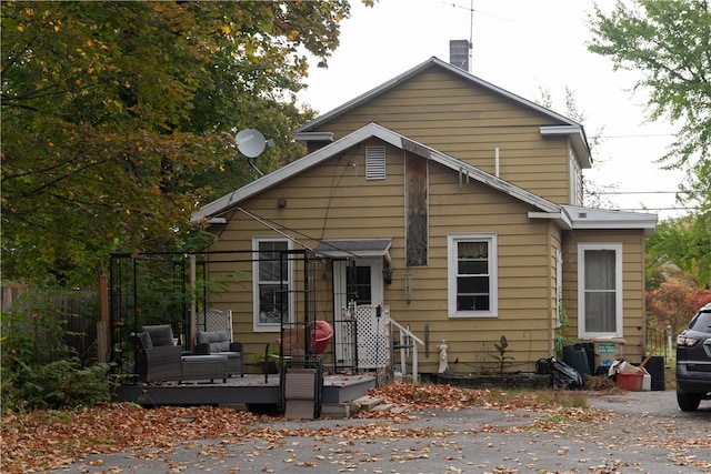 view of back of property