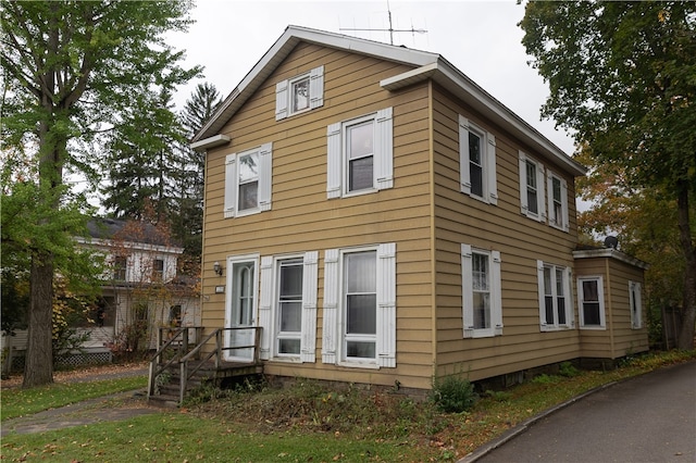 view of rear view of property