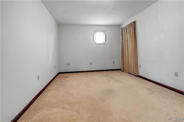 view of carpeted empty room