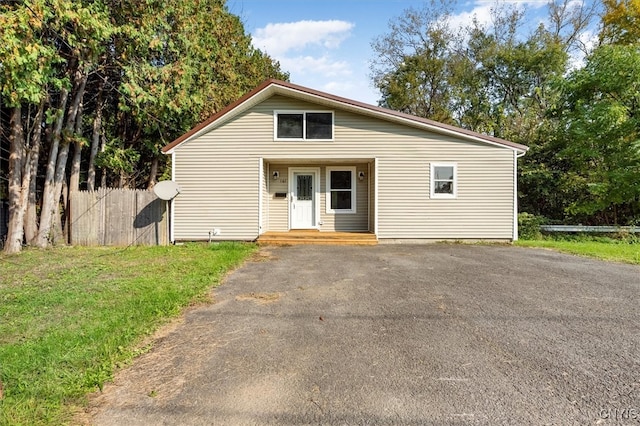 view of front of home