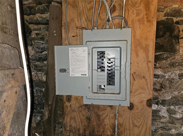 utility room with electric panel