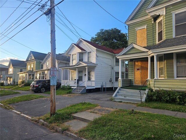 view of front of home with a porch