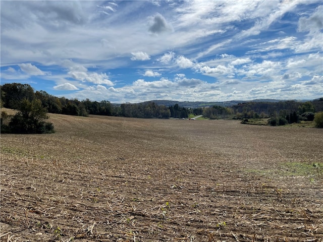 mountain view featuring a rural view