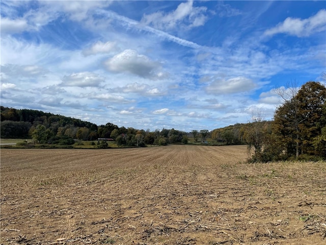 view of street featuring a rural view