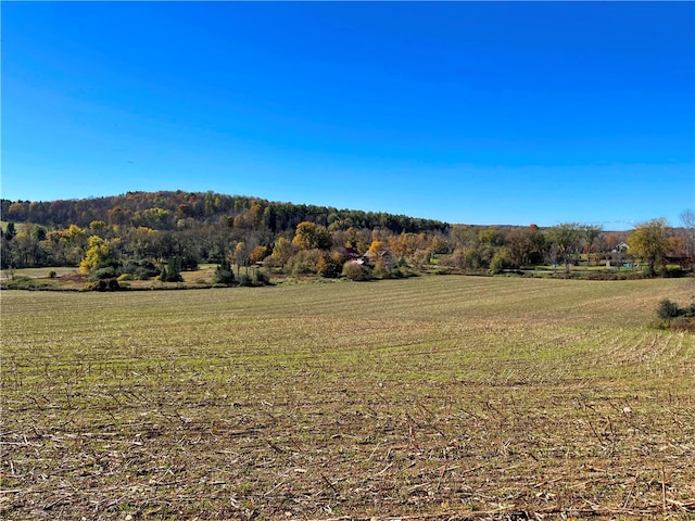 exterior space with a rural view