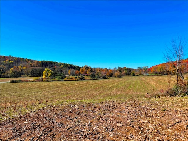 exterior space with a rural view