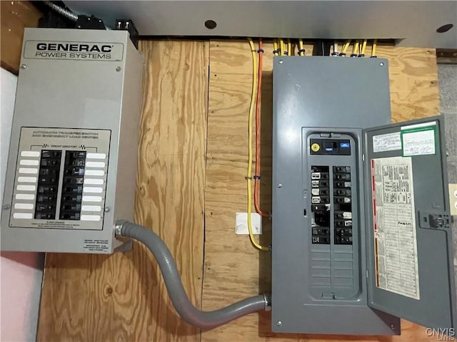 utility room with electric panel