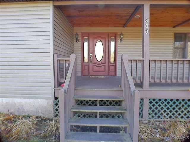 view of entrance to property