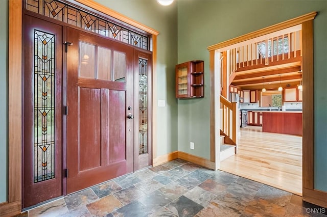 view of entrance foyer