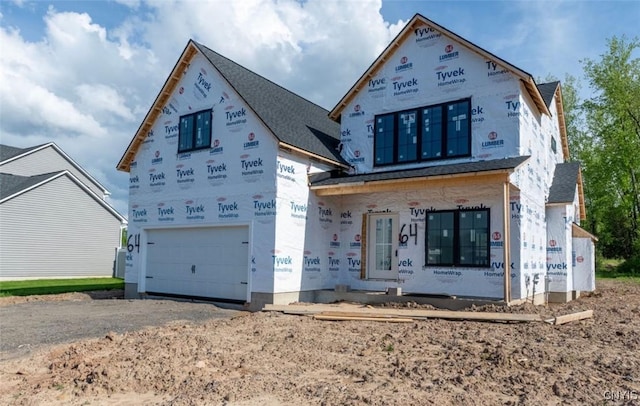 LOT64 Chillingham Way, Lysander, NY 13027 - property in mid-construction featuring a garage, driveway, and a shingled roof
