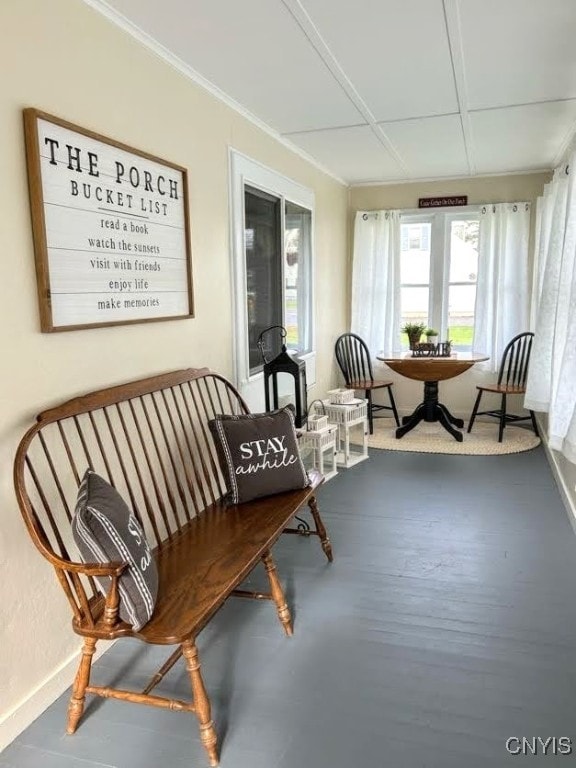 view of sitting room