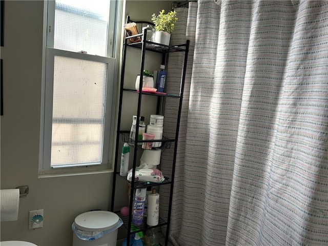 bathroom with a healthy amount of sunlight