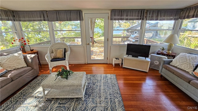 sunroom / solarium with a wealth of natural light