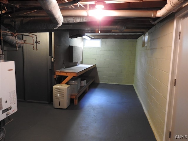 view of basement