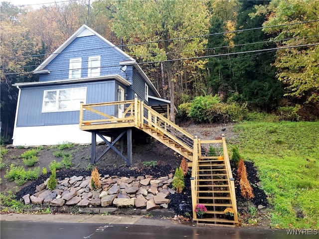 view of rear view of property