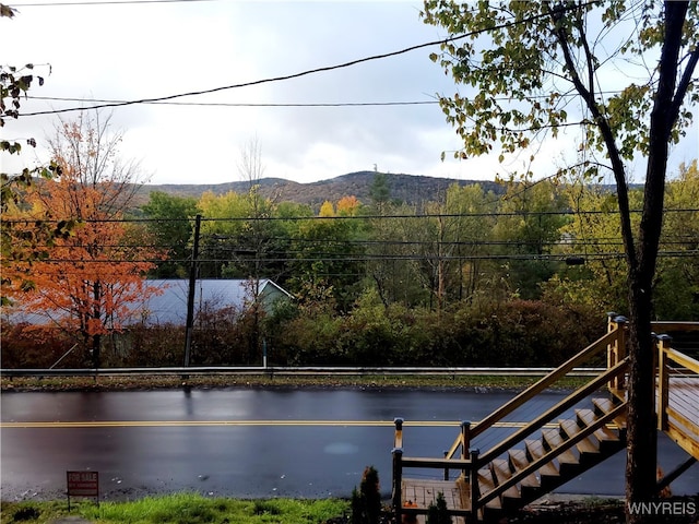 property view of water with a mountain view