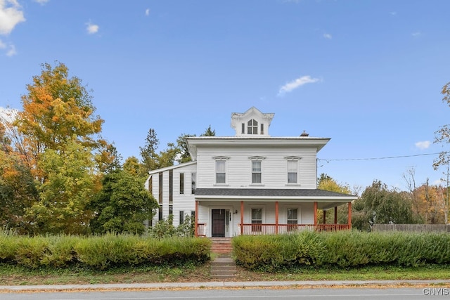 view of front facade with covered porch