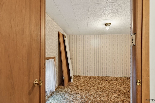 corridor featuring carpet floors