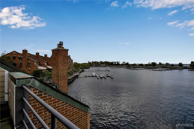 view of water feature