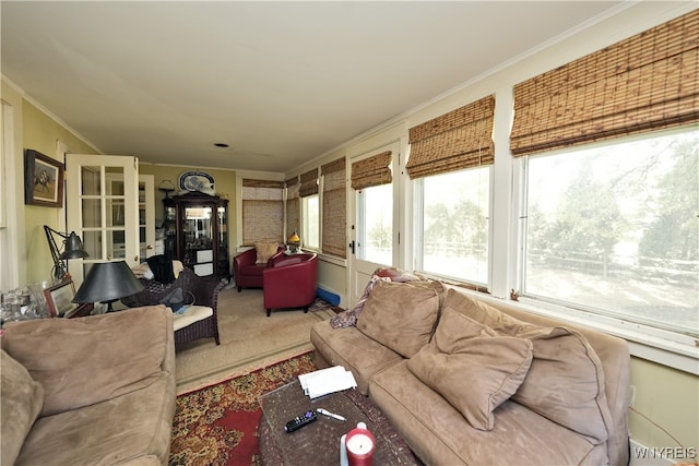 view of sunroom / solarium