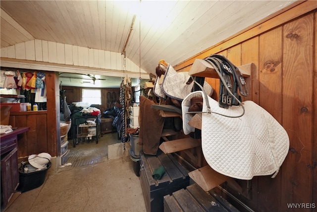 view of horse barn