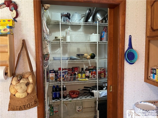 view of pantry