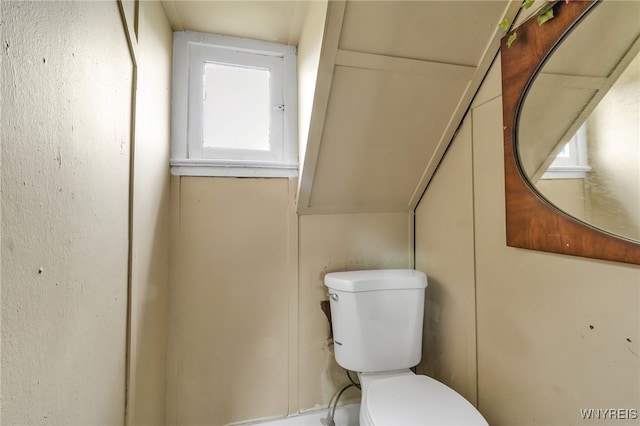 bathroom featuring toilet and a healthy amount of sunlight