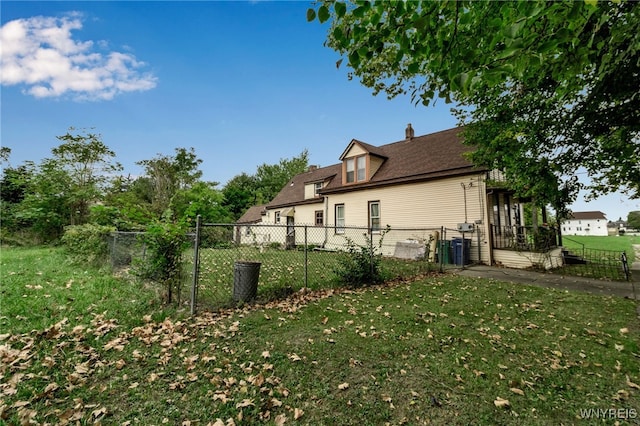 exterior space with a lawn