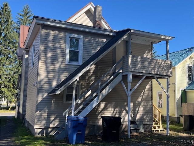 view of back of property