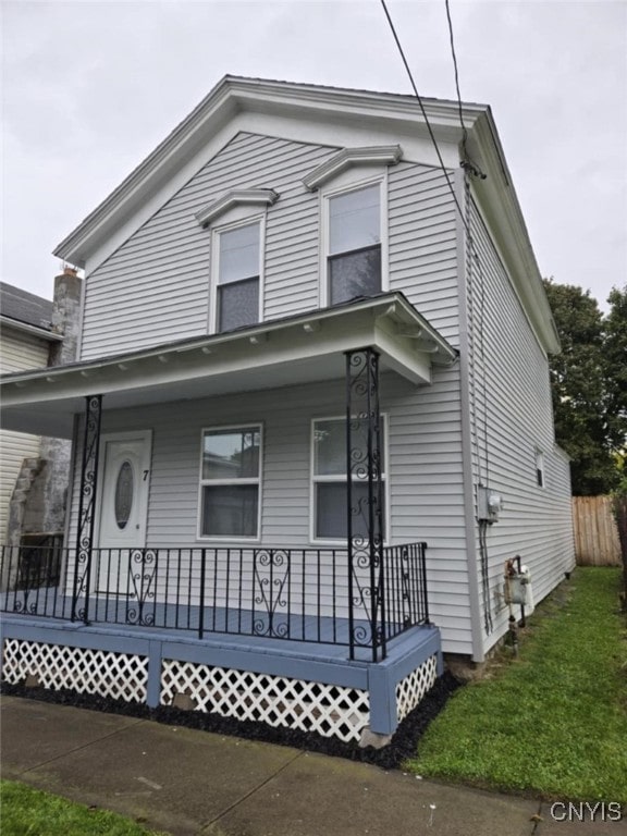 view of front of house with a porch