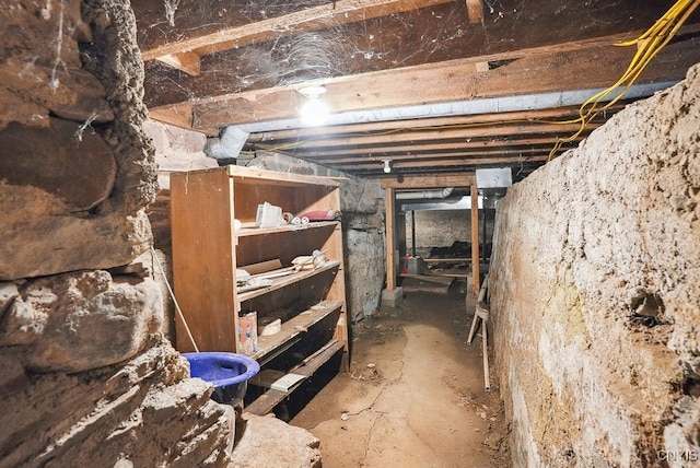 view of basement