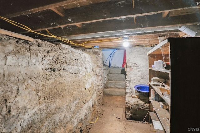 view of basement