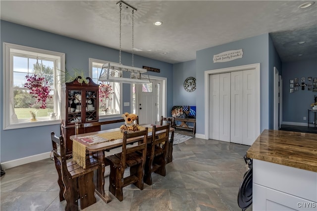 view of dining room